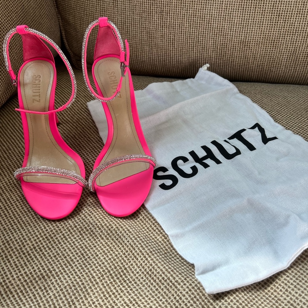 Schutz hot pink heels